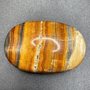 Beautiful Banded Agate Palm Stone